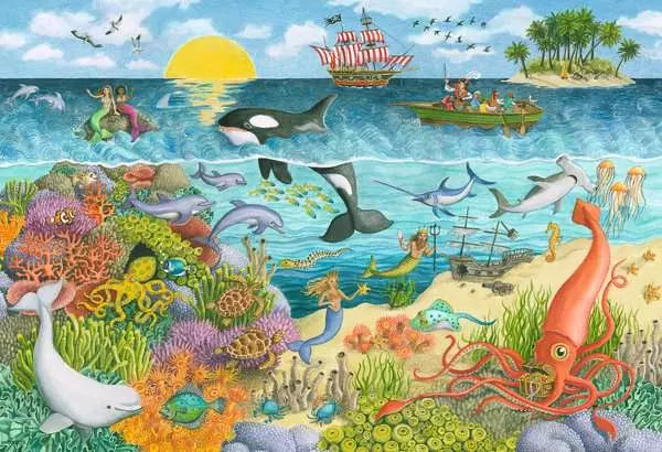 Pirates and Mermaids two 24 PC puzzles
