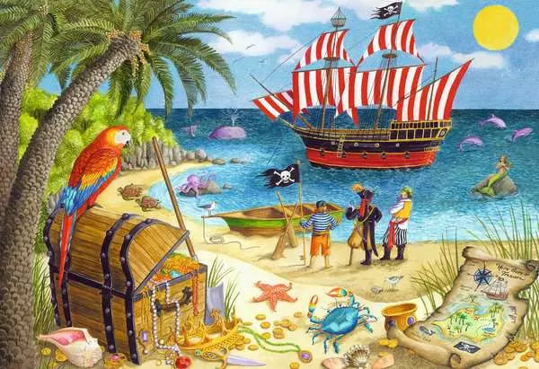 Pirates and Mermaids two 24 PC puzzles