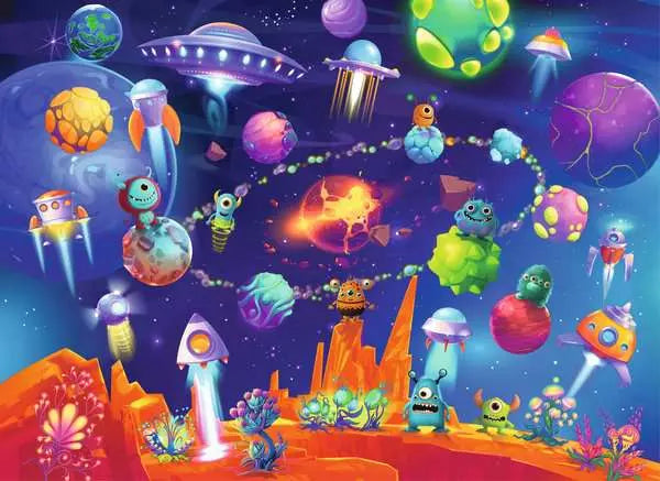 Space Aliens Sixty Pc Puzzle
