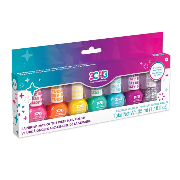 Rainbow Bright Days of the Week Nail polish