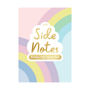Side Notes Sticky Tab Note Set Pastel Rainbow