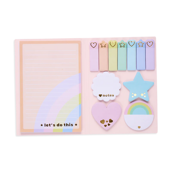 Side Notes Sticky Tab Note Set Pastel Rainbow