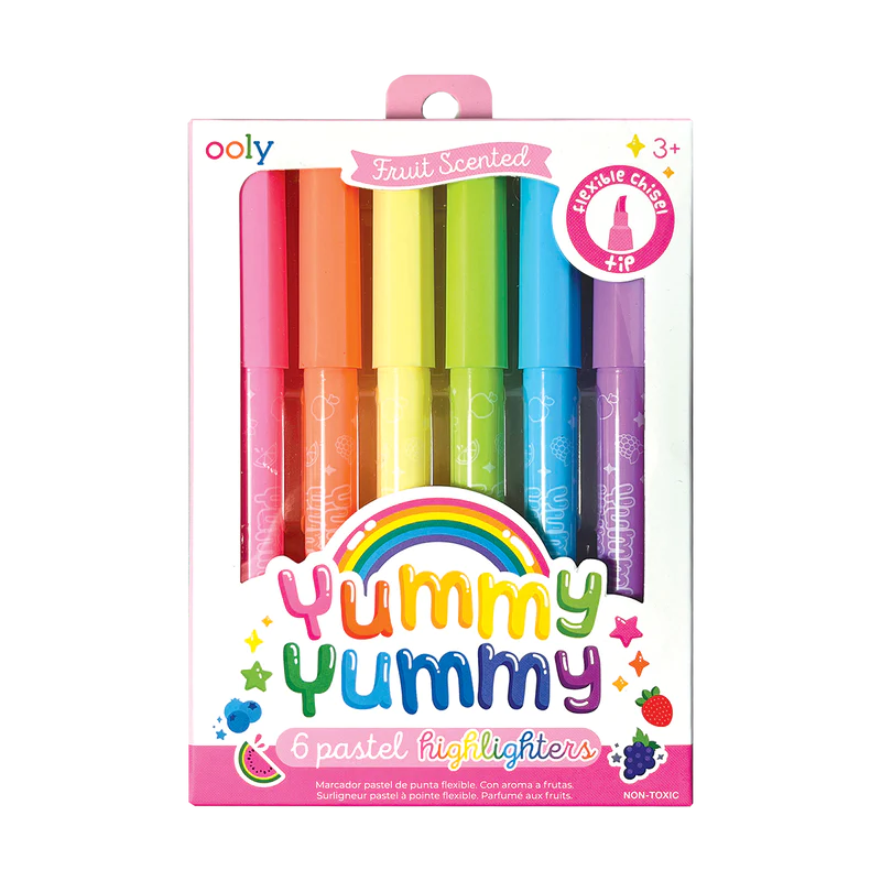 Yummy Yummy Scented Pastel Highlighters - 6 Pack