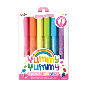 Yummy Yummy Scented Pastel Highlighters - 6 Pack