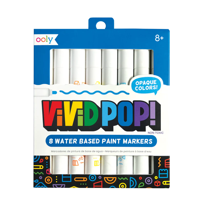 Vivid Pop Water Based Paint Markers 8 Pack