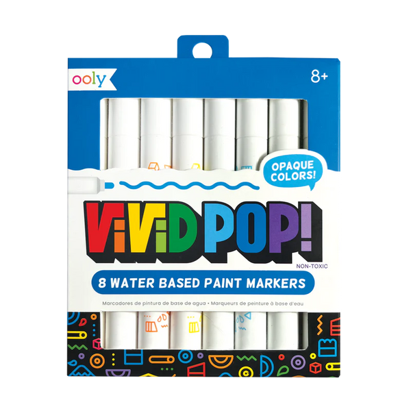 Vivid Pop Water Based Paint Markers 8 Pack