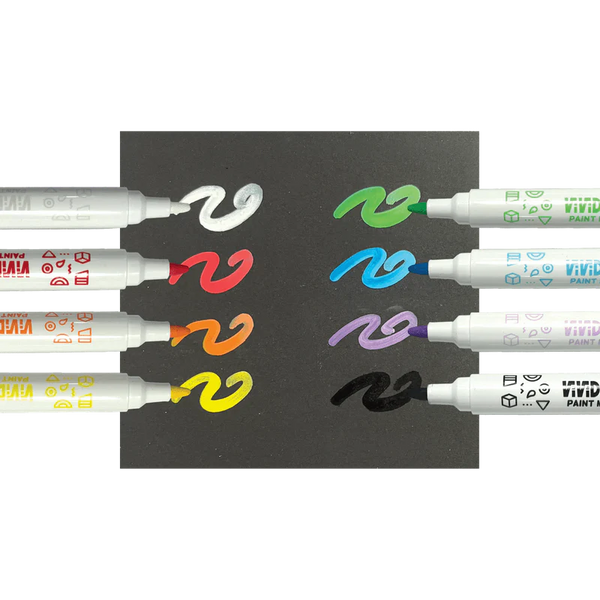 Vivid Pop Water Based Paint Markers 8 Pack