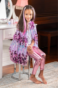 The 5th Avenue Purple Pailette cape