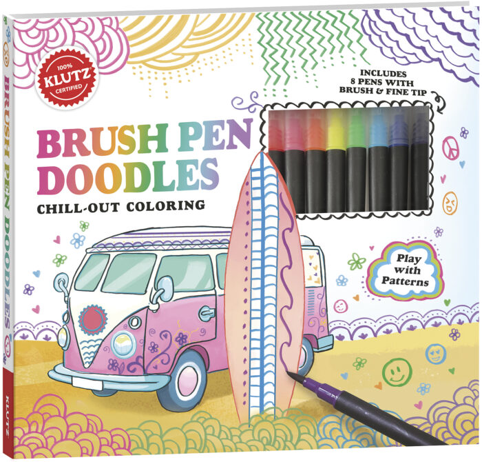 Brush Pen Doodles Chill- Out Coloring