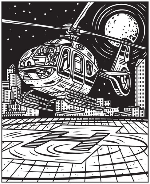 Planes and Helicopters Magic Painting Book