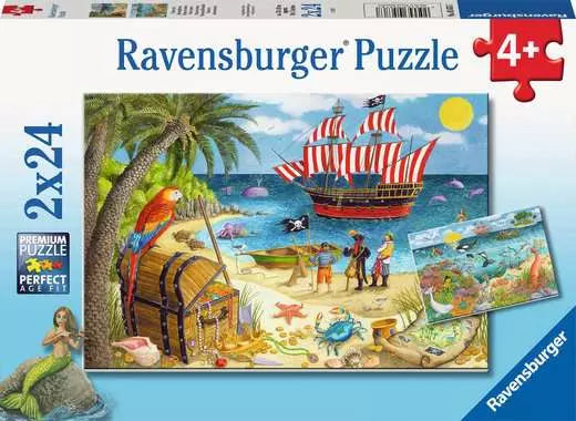 Pirates and Mermaids two 24 PC puzzles