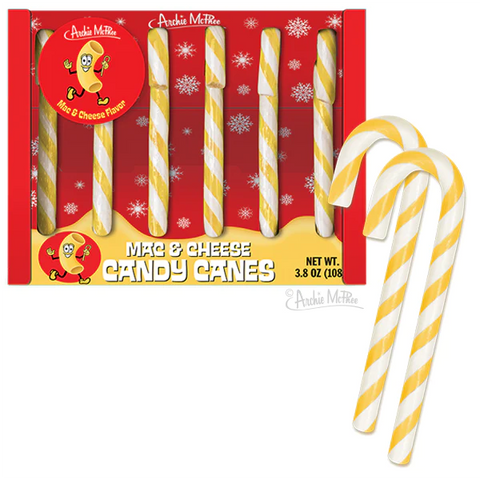 Mac and Cheese Candy Canes