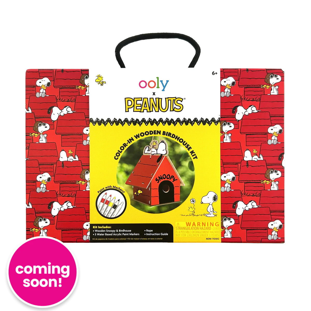 OOLY x Peanuts Color in Birdhouse