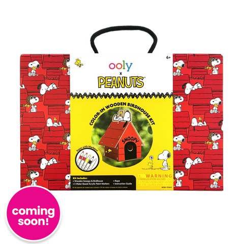 OOLY x Peanuts Color in Birdhouse