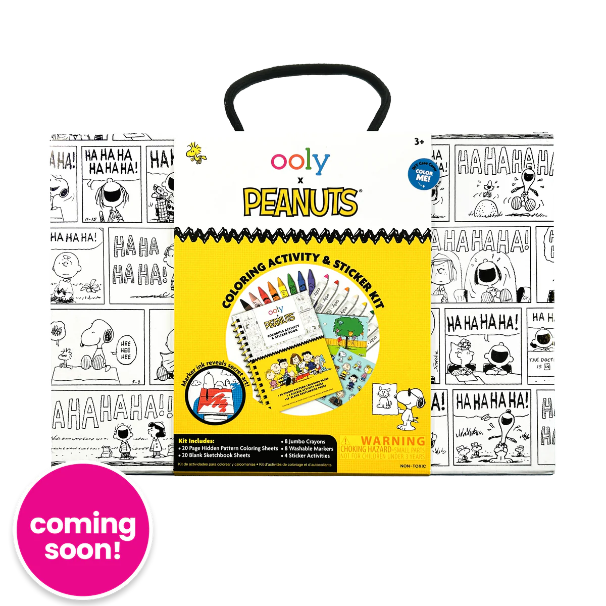 Ooly x Peanuts Coloring Activity set