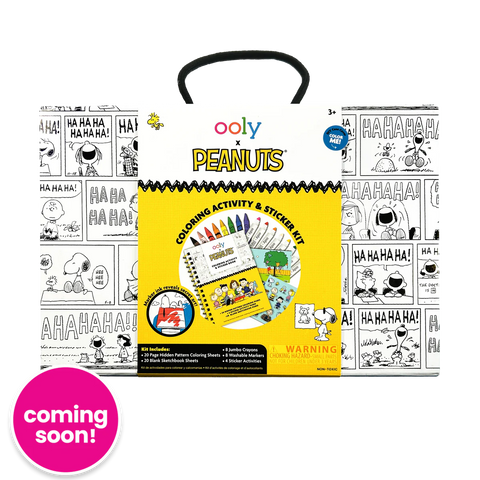 Ooly x Peanuts Coloring Activity set