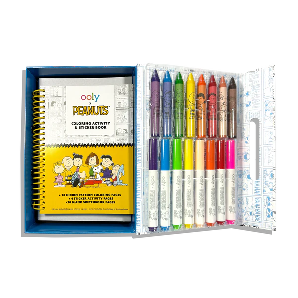Ooly x Peanuts Coloring Activity set