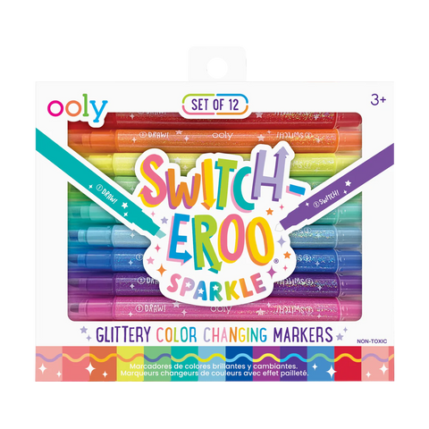 Switche-eroo Sparkle Glitter Color Changing Markers