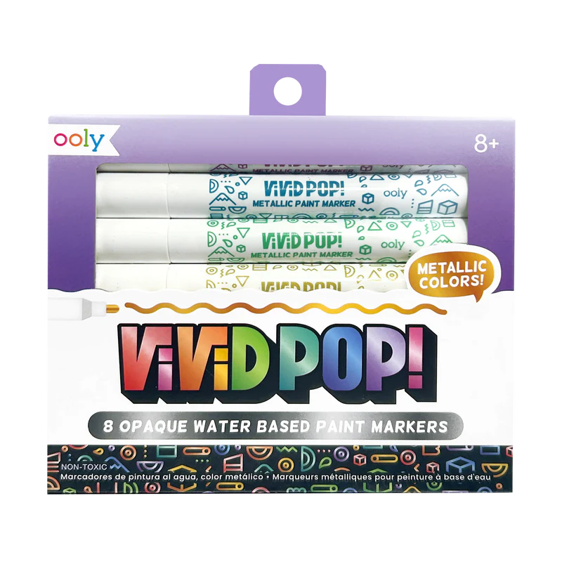 Vivid Pop Metallic Markers