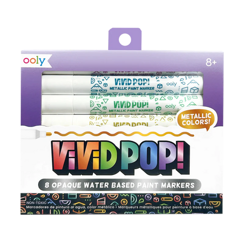 Vivid Pop Metallic Markers