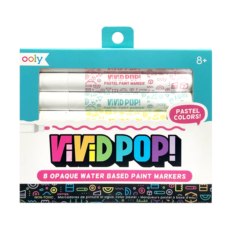 Vivid Pop! Water Based Paint Markers- Pastel