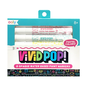 Vivid Pop! Water Based Paint Markers- Pastel