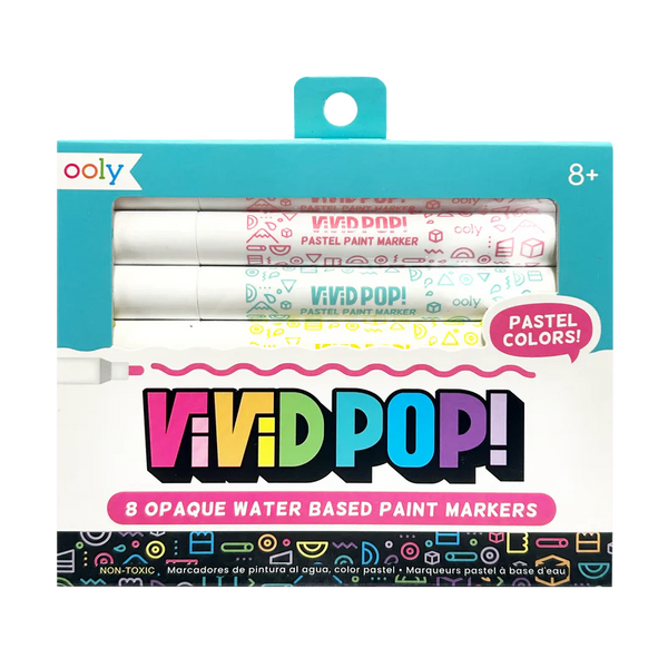 Vivid Pop! Water Based Paint Markers- Pastel