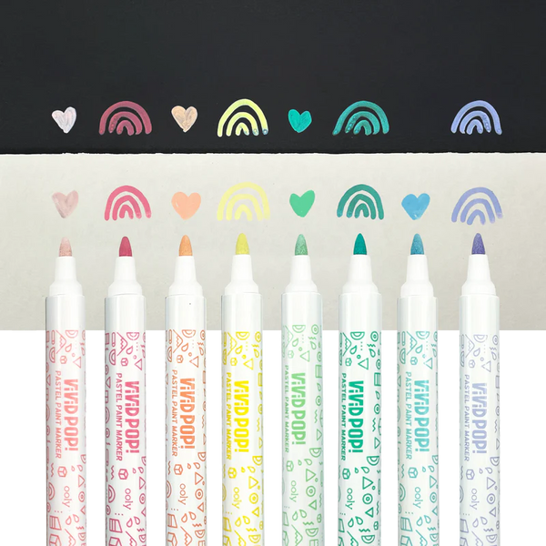 Vivid Pop! Water Based Paint Markers- Pastel