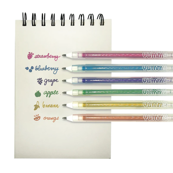 Yummy Yummy 6 Scented Metallic Gel Pens