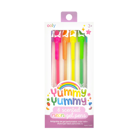 Yummy Yummy 6 Scented Neon Gel Pens