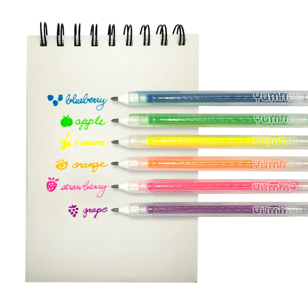 Yummy Yummy 6 Scented Neon Gel Pens