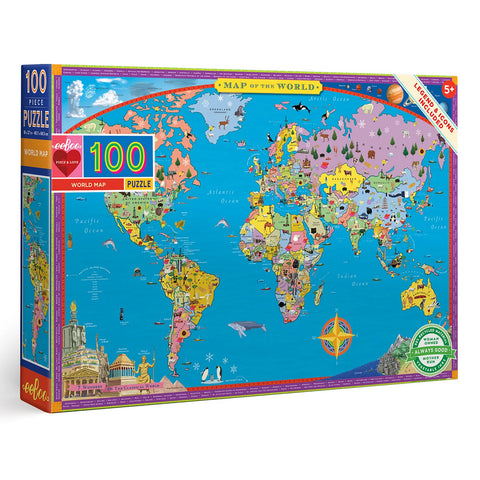 World Map 100 PC Puzzle