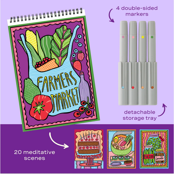 Foodie Fun Hidden Patterns Color to Reveal