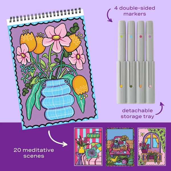 Flowart Fragrant Blooms Color to Reveal
