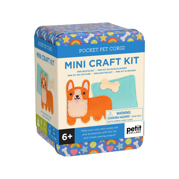 Petit Collage Mini Craft Kit: Pocket Pet Corgi