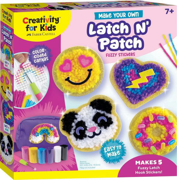 Creativity for Kids Make Your Own Latch N' Patch Fuzzy Stickers