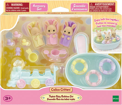 Calico Critters Triplets Baby Bathtime set