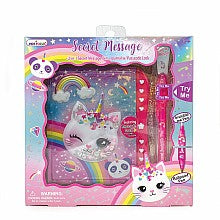 Caticorn 2-in-1 Secret Message Pen & Journal Set