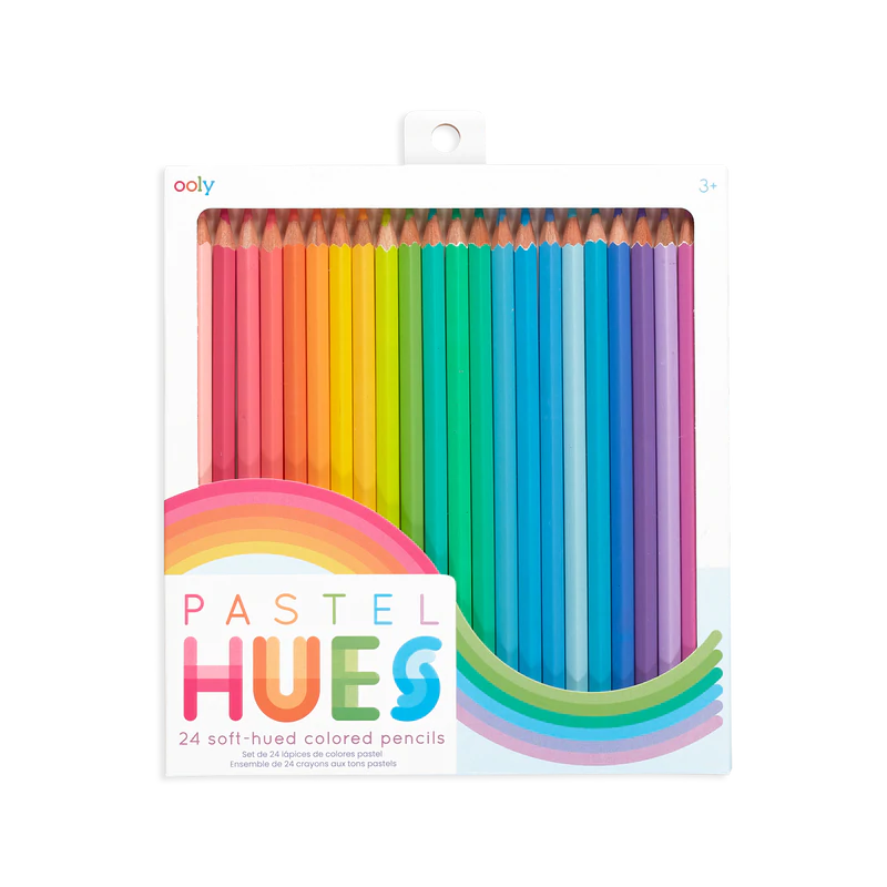 Pastel Hues Colored Pencils 24 Ct