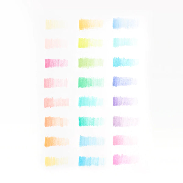 Pastel Hues Colored Pencils 24 Ct