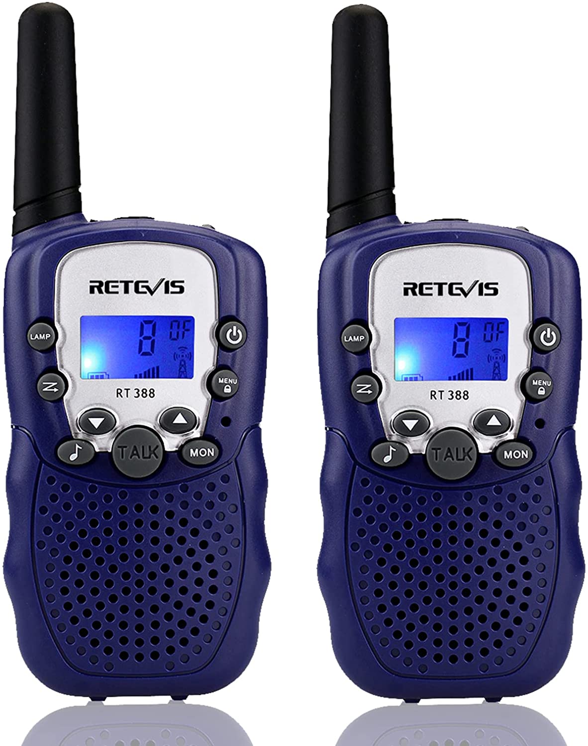 Walkie Talkie / Flashlight Dark Blue Set of 2