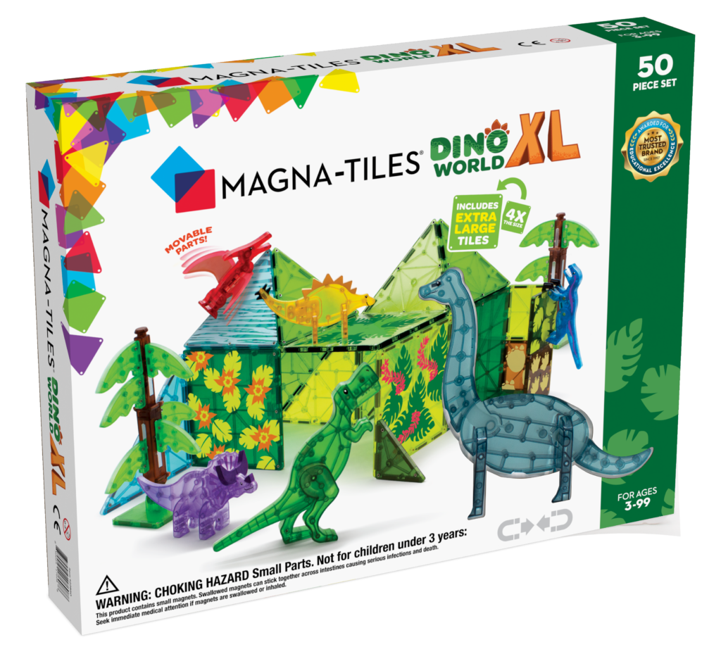 Magna-Tiles Dino World XL Piece Set