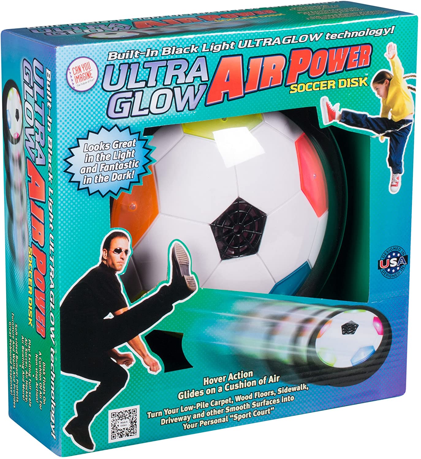 Air Power Soccer Ultraglow Light Disk