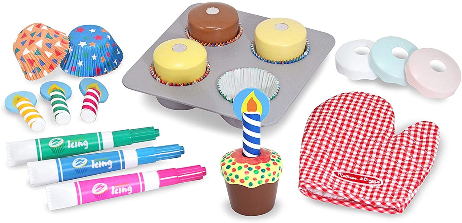 Bake and Decorate Wooden Cupcake Set