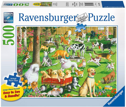 At the Dog Park Large Format Puzzle 500pc