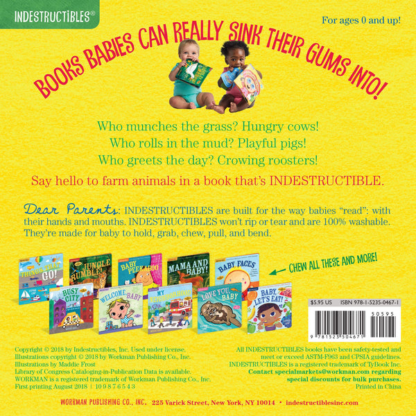 Hello Farm Indestructible Book