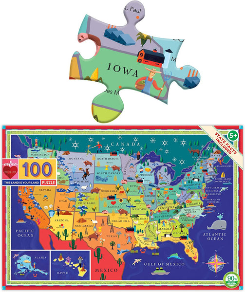 This Land is Your Land USA 100 pc Puzzle