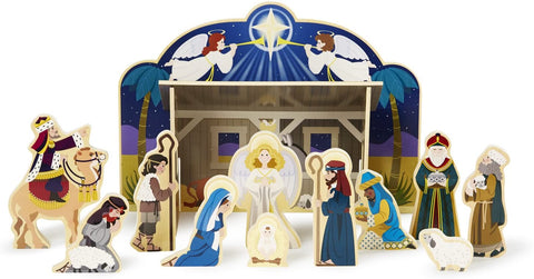 Wood Nativity Set