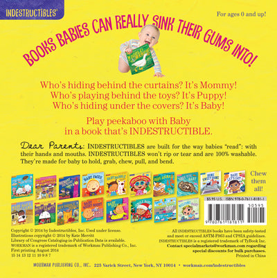 Baby Peekaboo Indestructible Book