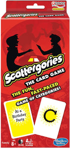 Scattergories Card Game